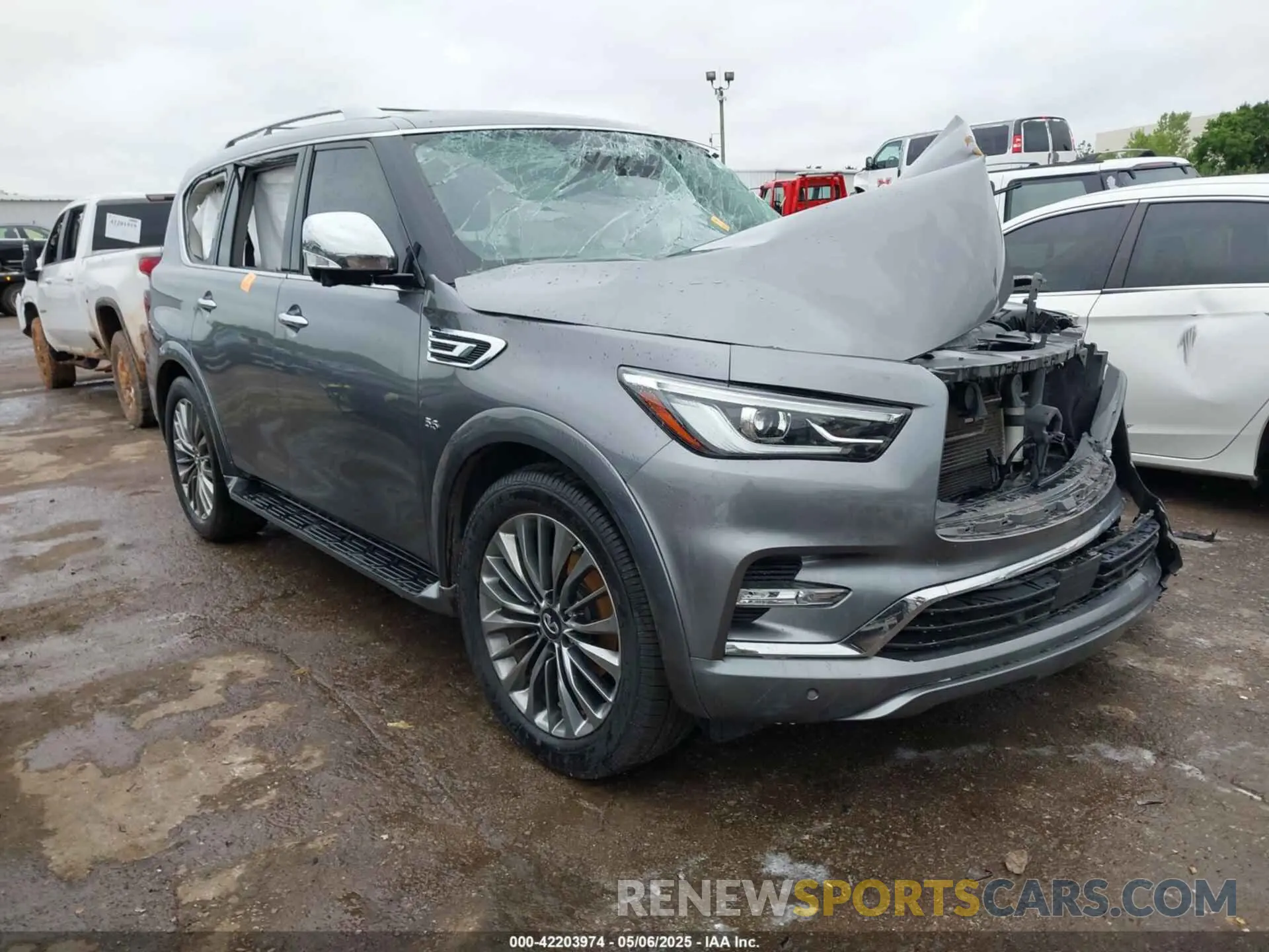 1 Photograph of a damaged car JN8AZ2NE9K9231220 INFINITI QX80 2019