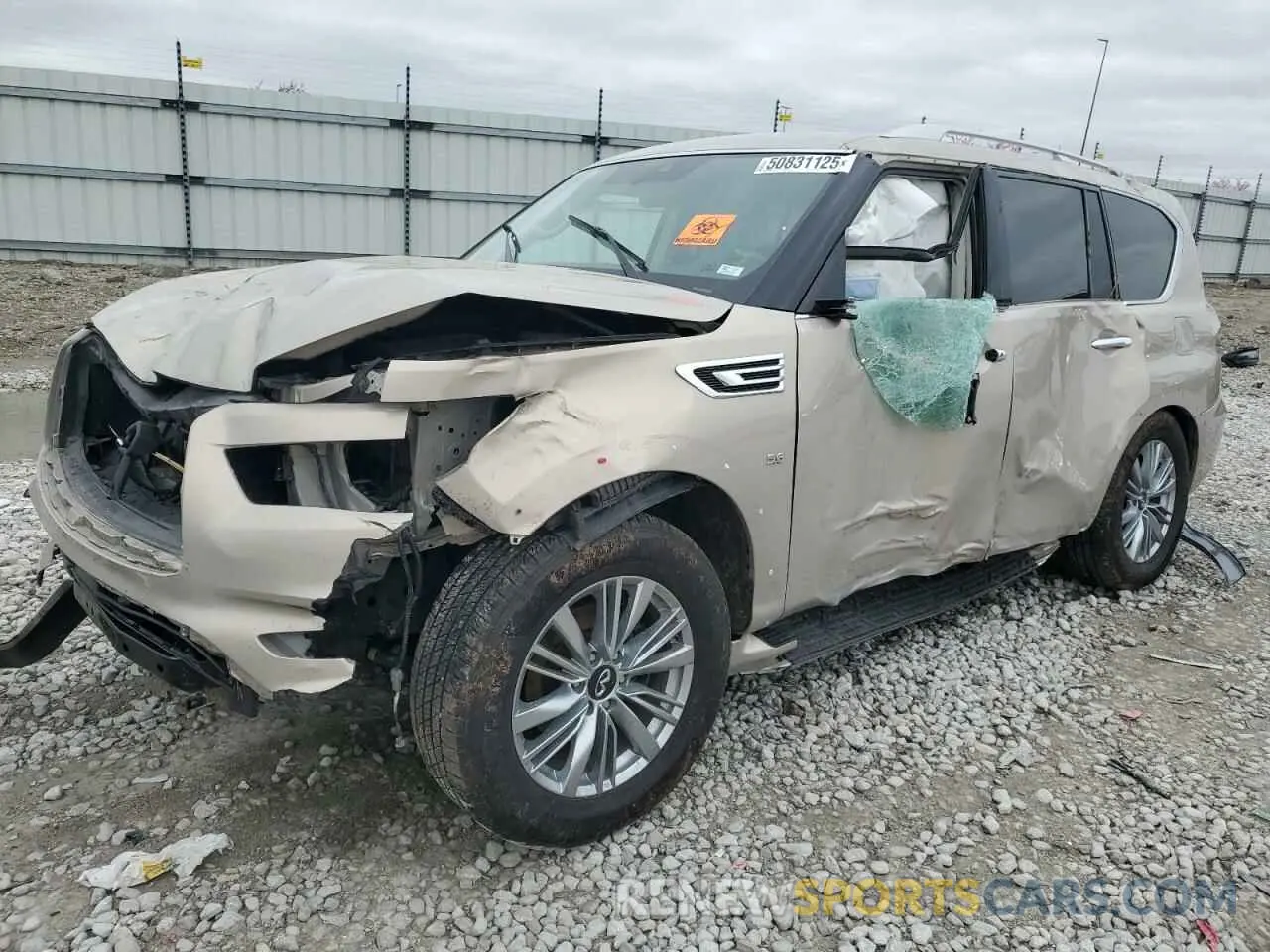 1 Фотография поврежденного автомобиля JN8AZ2NE9K9232514 INFINITI QX80 2019