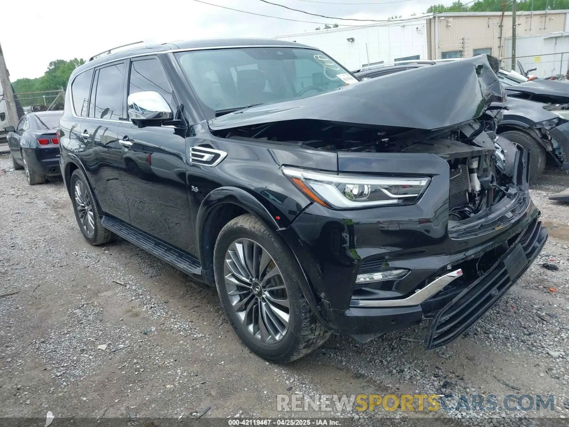 1 Photograph of a damaged car JN8AZ2NEXK9231176 INFINITI QX80 2019