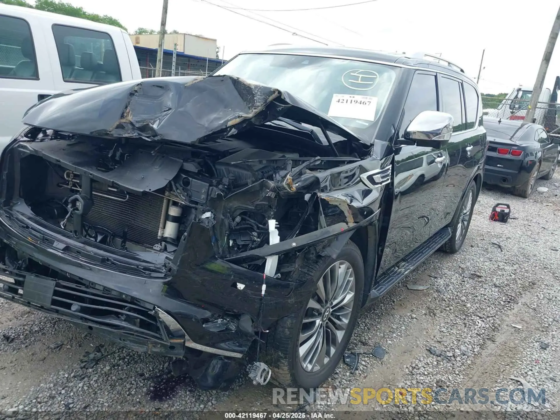 2 Photograph of a damaged car JN8AZ2NEXK9231176 INFINITI QX80 2019