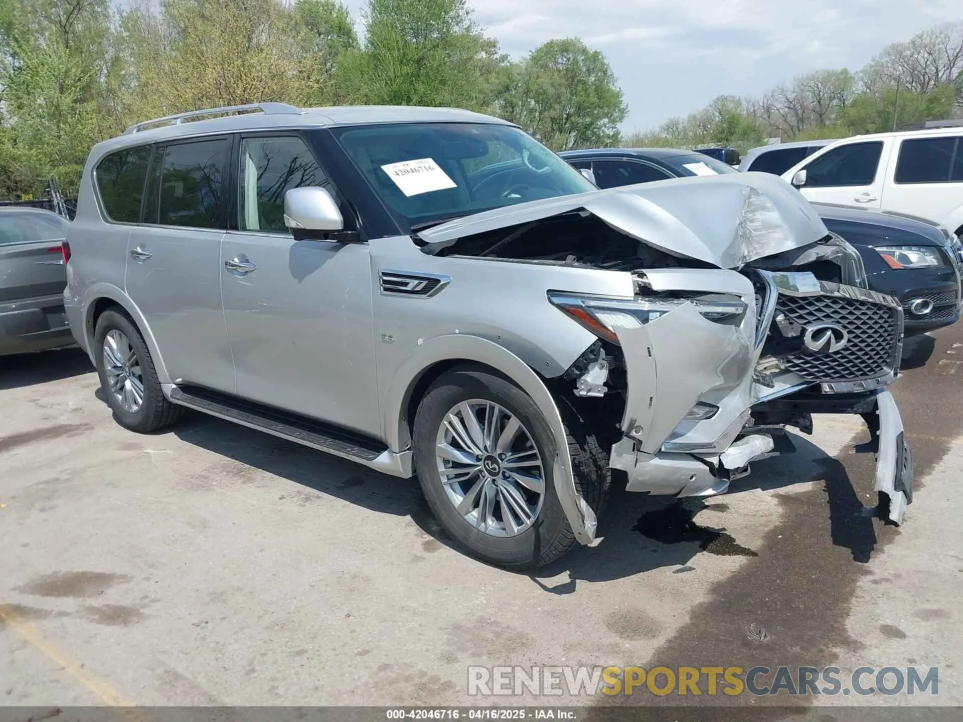 1 Photograph of a damaged car JN8AZ2NEXK9232098 INFINITI QX80 2019