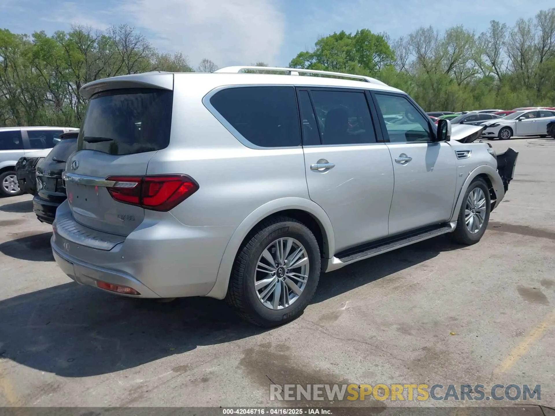 4 Photograph of a damaged car JN8AZ2NEXK9232098 INFINITI QX80 2019