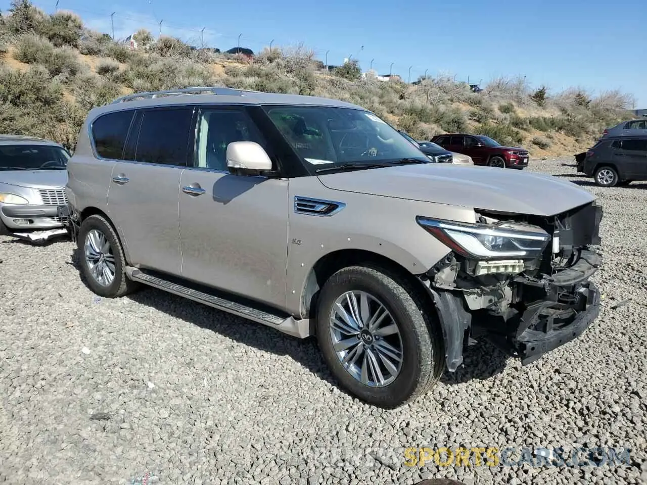 4 Фотография поврежденного автомобиля JN8AZ2NEXK9238080 INFINITI QX80 2019