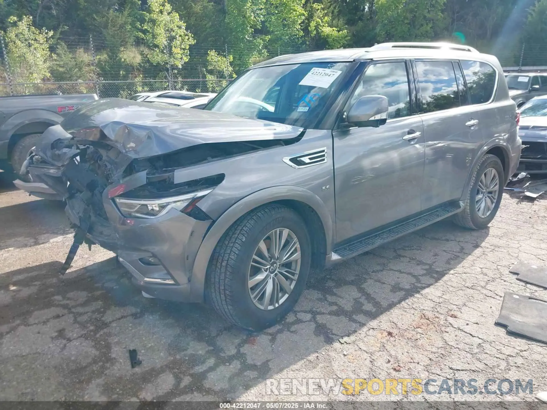 2 Фотография поврежденного автомобиля JN8AZ2NF2K9684426 INFINITI QX80 2019