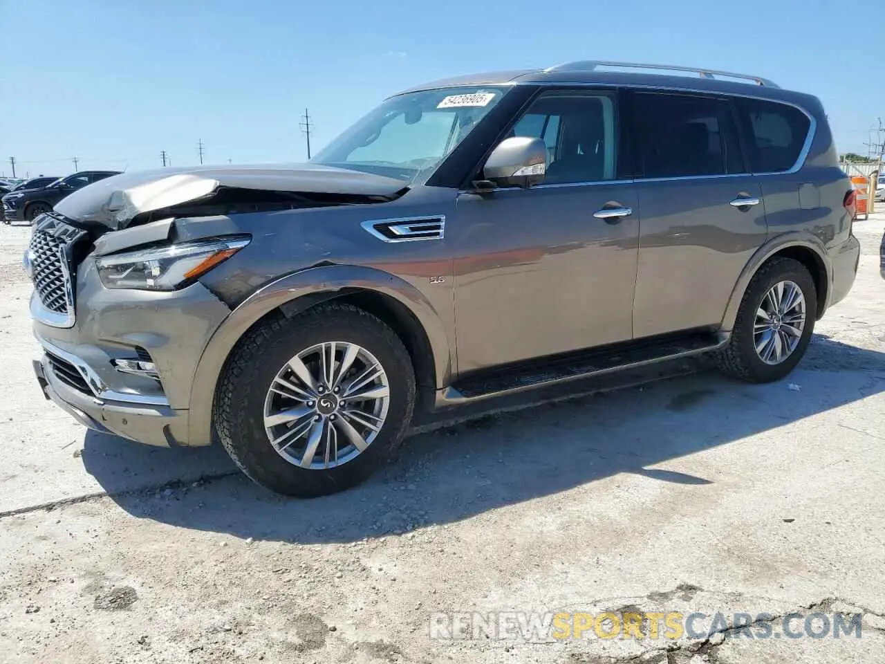 1 Photograph of a damaged car JN8AZ2NF2K9688380 INFINITI QX80 2019
