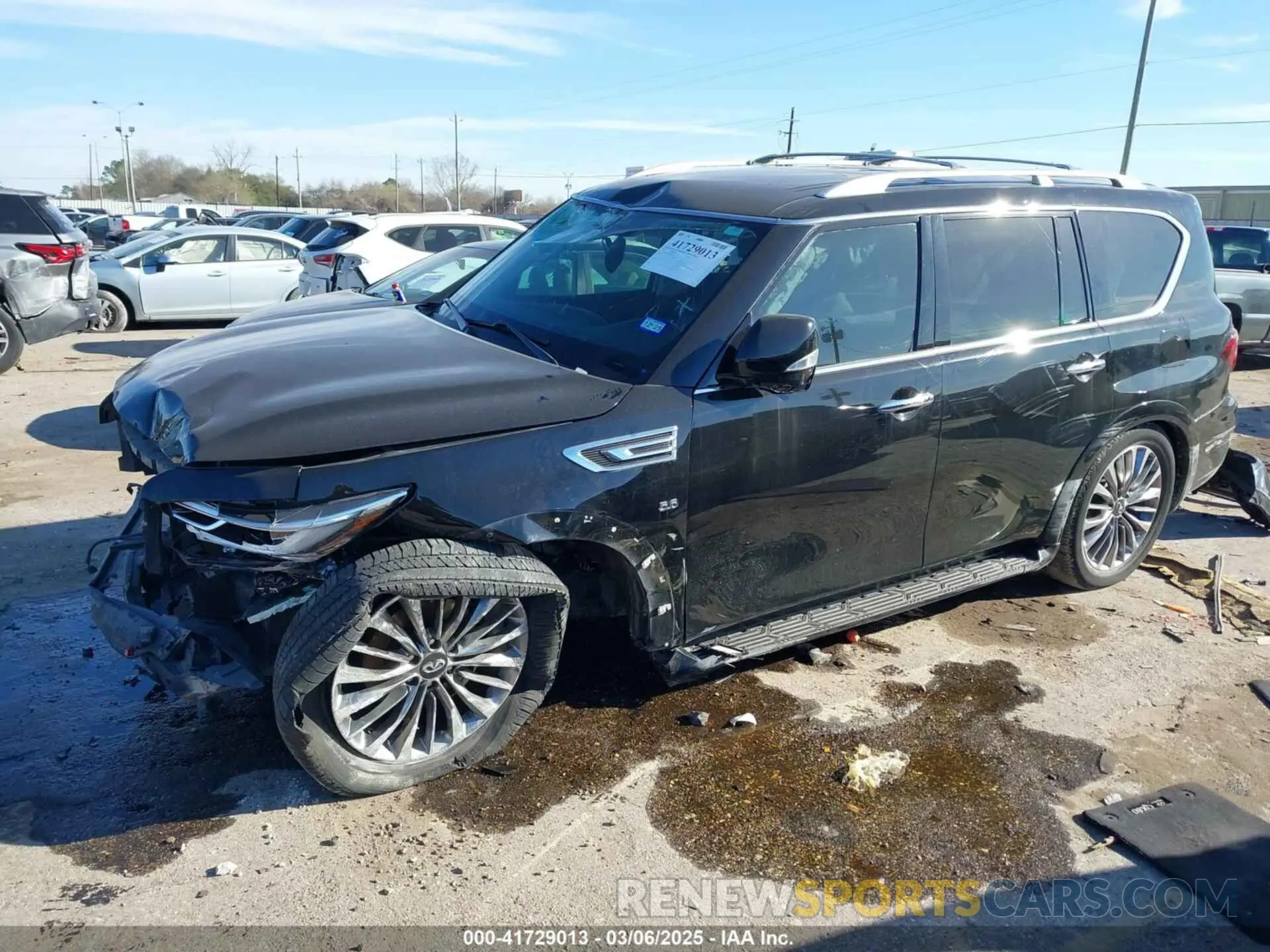 2 Photograph of a damaged car JN8AZ2NF5K9689409 INFINITI QX80 2019