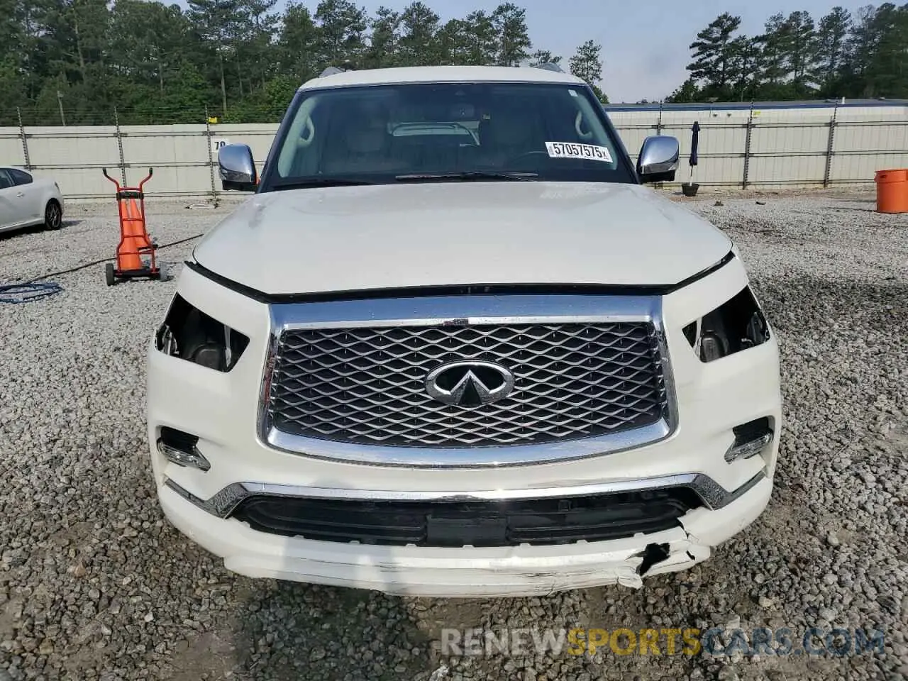 5 Фотография поврежденного автомобиля JN8AZ2NF8K9686665 INFINITI QX80 2019