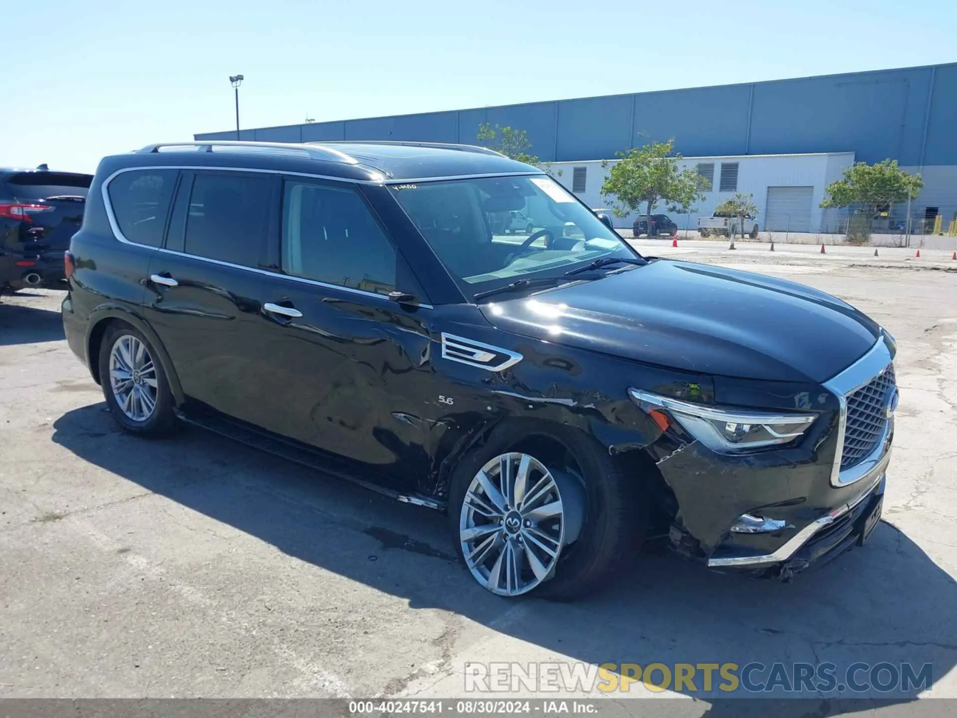 1 Photograph of a damaged car JN8AZ2NF9K9681992 INFINITI QX80 2019