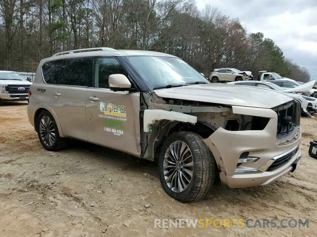 4 Фотография поврежденного автомобиля JN8AZ2NFXK9684139 INFINITI QX80 2019