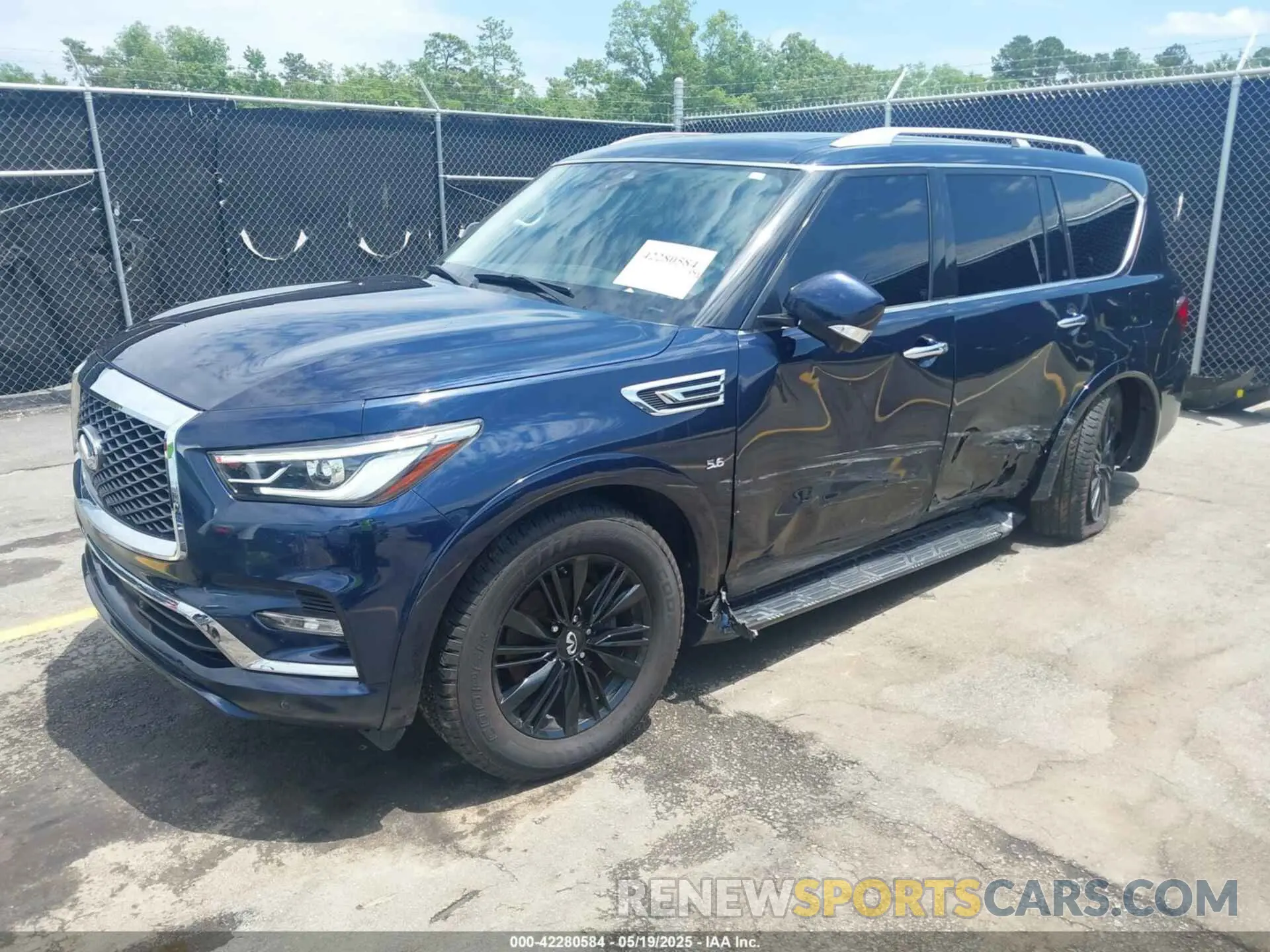 2 Photograph of a damaged car JN8AZ2NF4L9704435 INFINITI QX80 2020