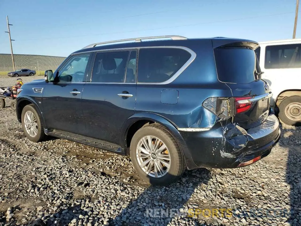 2 Photograph of a damaged car JN8AZ2NF8L9701392 INFINITI QX80 2020