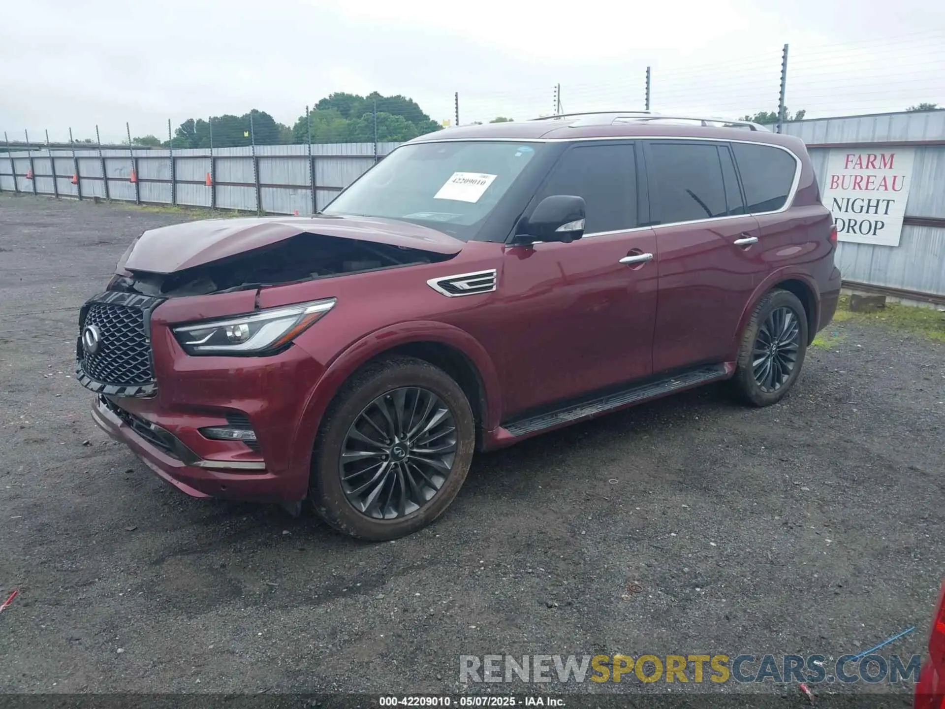 2 Photograph of a damaged car JN8AZ2AD6M9861583 INFINITI QX80 2021