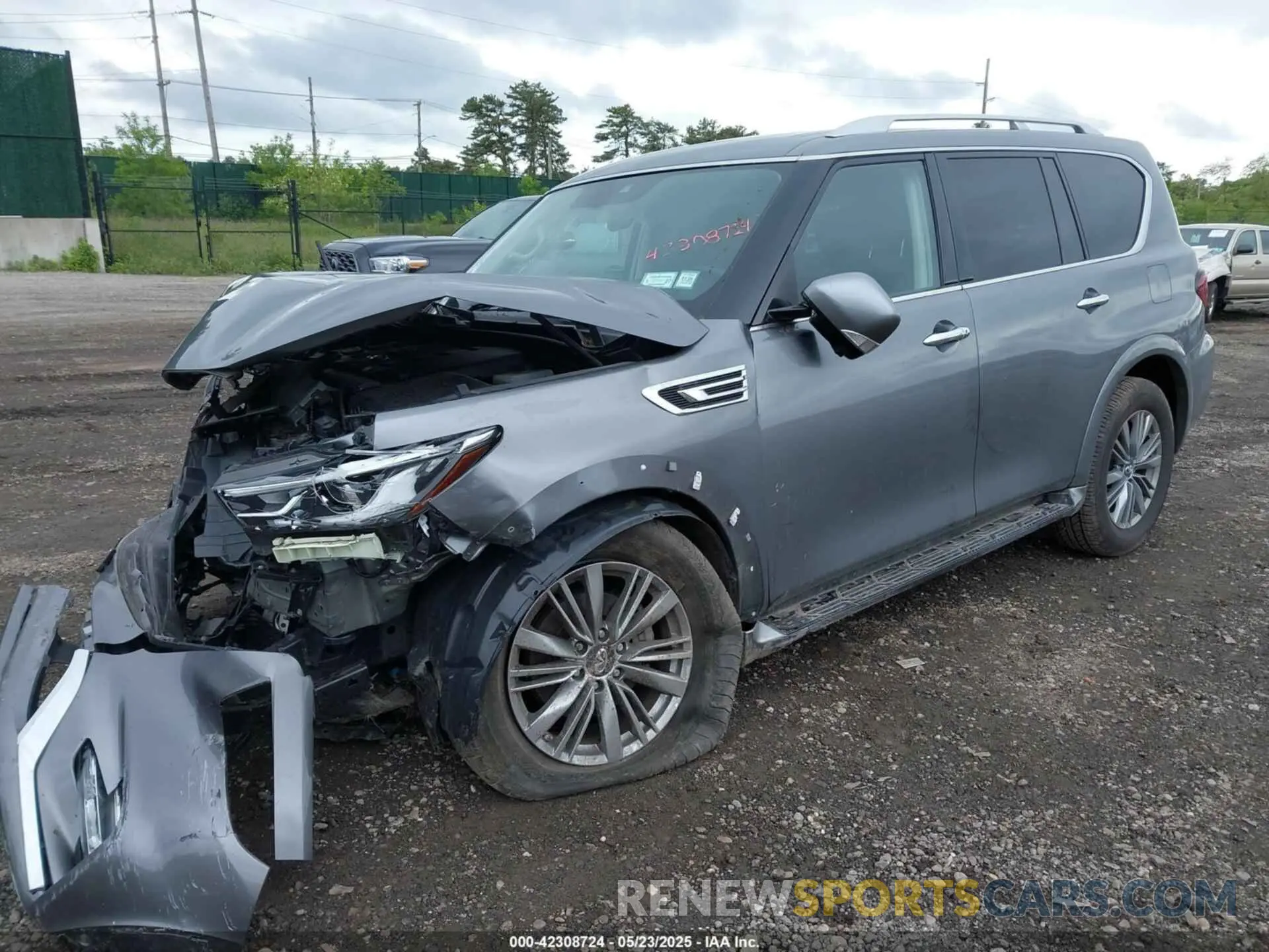 2 Photograph of a damaged car JN8AZ2AD7M9861561 INFINITI QX80 2021