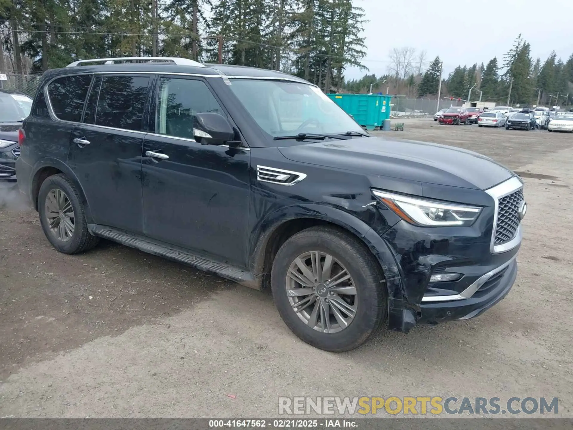 1 Фотография поврежденного автомобиля JN8AZ2AF1M9718638 INFINITI QX80 2021