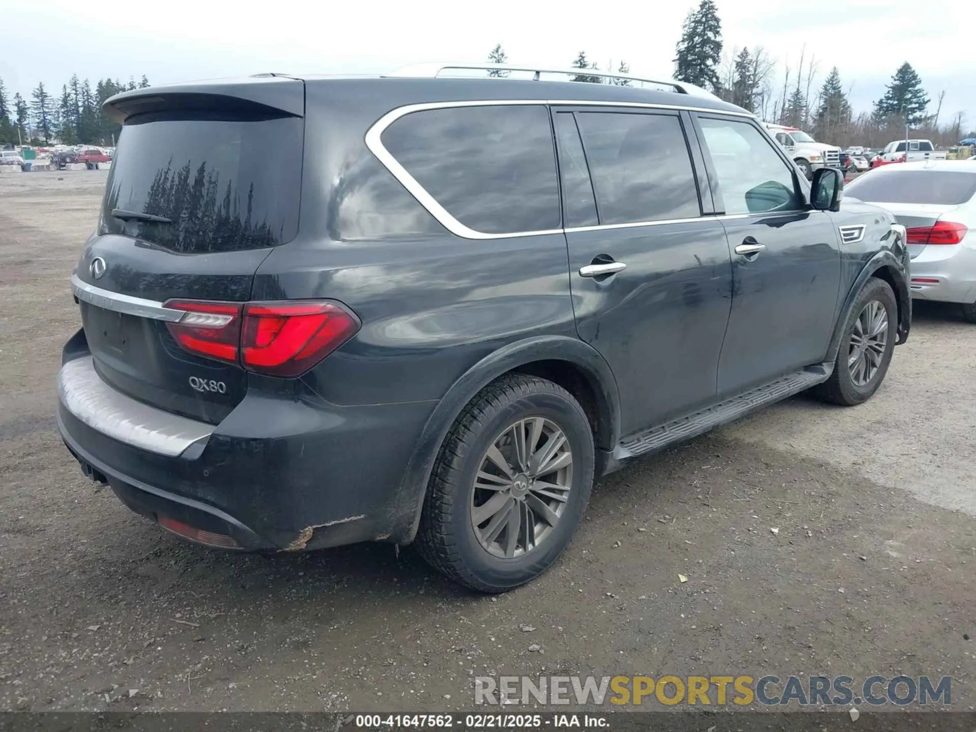 4 Фотография поврежденного автомобиля JN8AZ2AF1M9718638 INFINITI QX80 2021