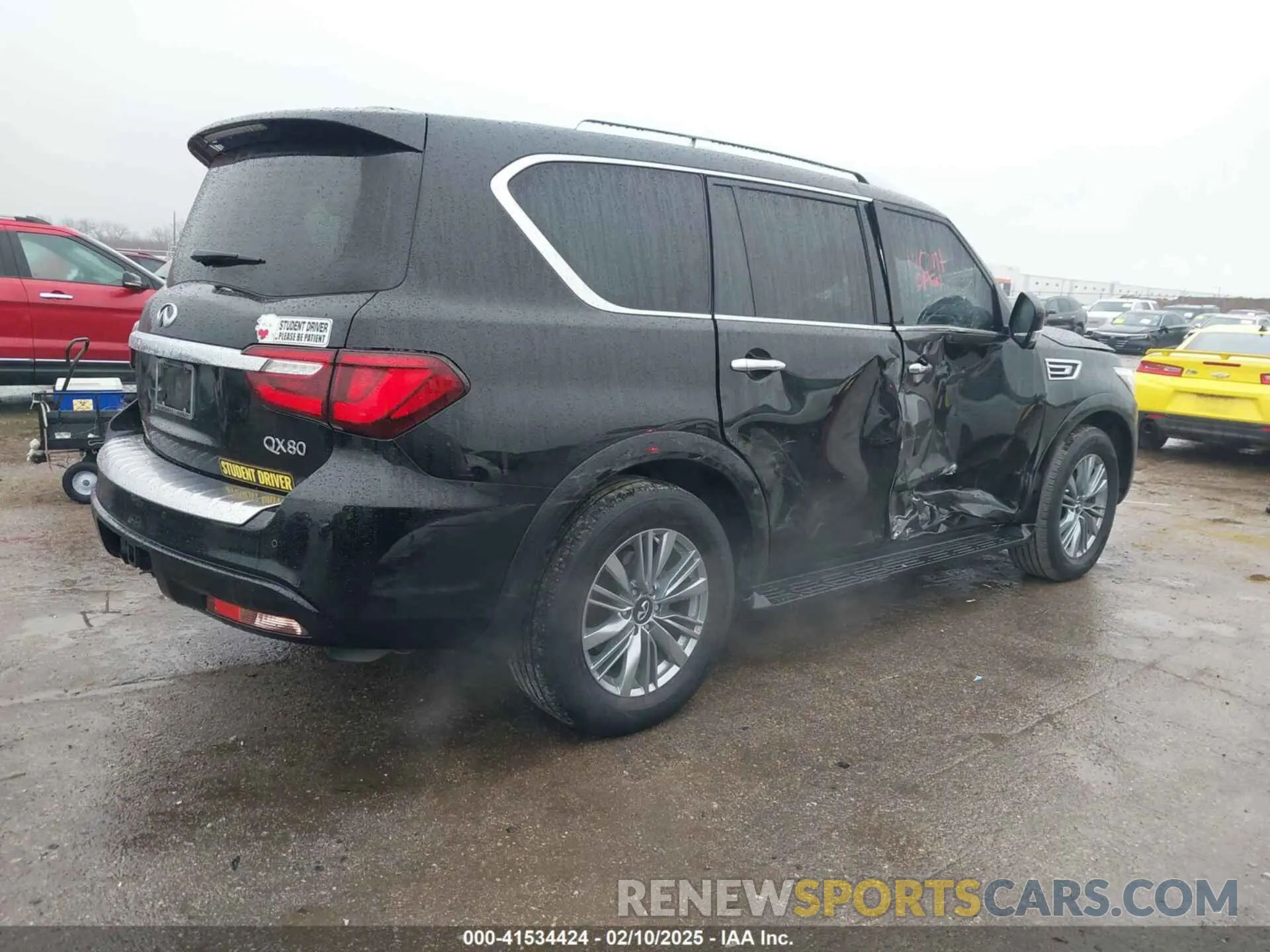 4 Фотография поврежденного автомобиля JN8AZ2AF3M9719743 INFINITI QX80 2021
