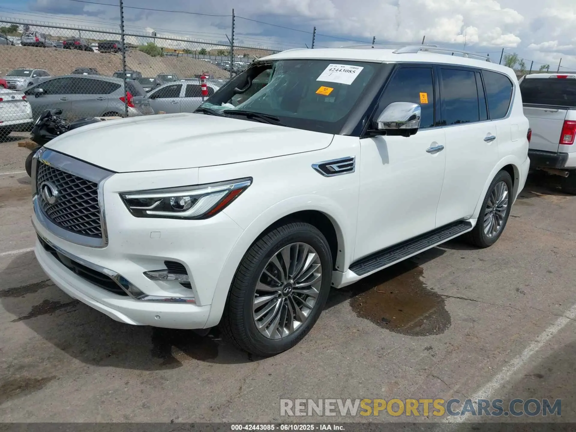 2 Photograph of a damaged car JN8AZ2BE7M9273506 INFINITI QX80 2021