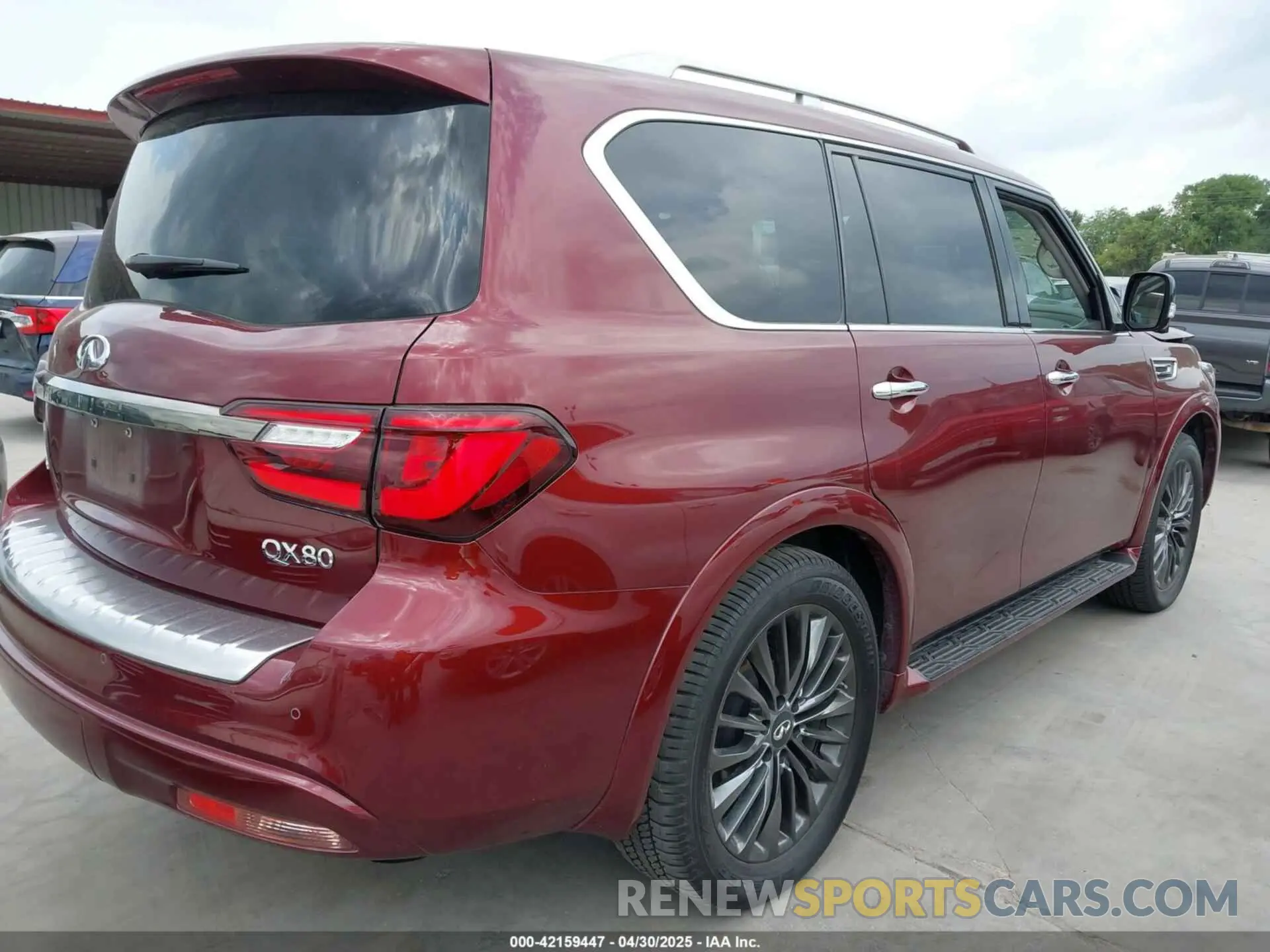 4 Фотография поврежденного автомобиля JN8AZ2AE6N9293734 INFINITI QX80 2022