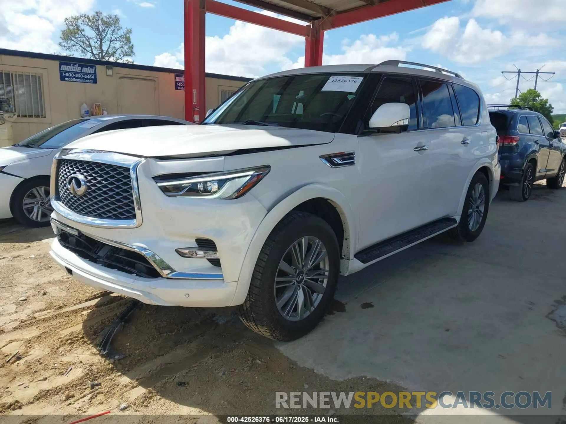 2 Photograph of a damaged car JN8AZ2AF3N9740156 INFINITI QX80 2022