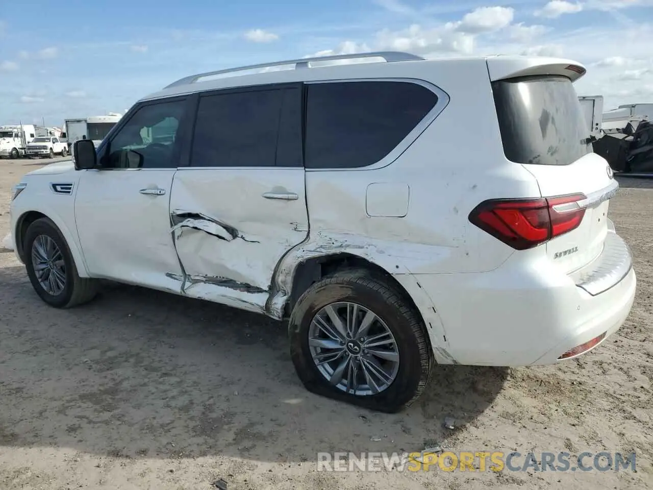 2 Photograph of a damaged car JN8AZ2AF9N9743479 INFINITI QX80 2022