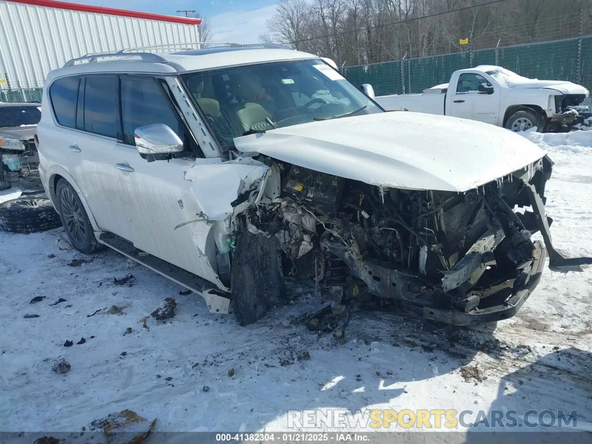 1 Photograph of a damaged car JN8AZ2BE0N9291461 INFINITI QX80 2022