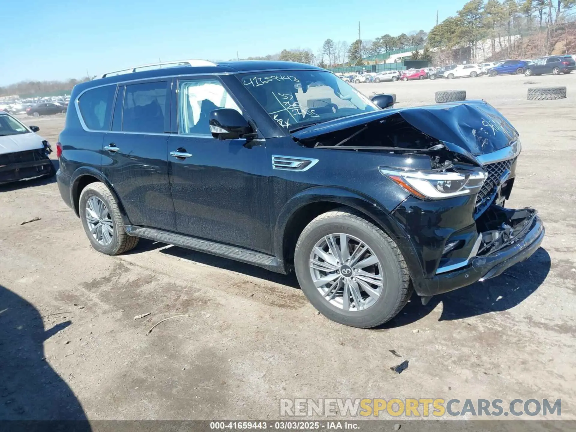 1 Photograph of a damaged car JN8AZ2AE3P9303090 INFINITI QX80 2023