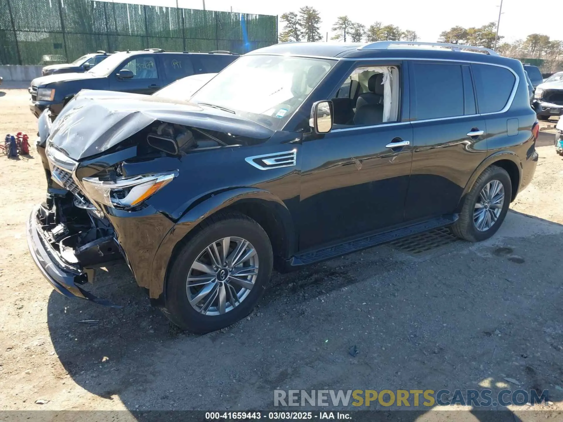 2 Photograph of a damaged car JN8AZ2AE3P9303090 INFINITI QX80 2023