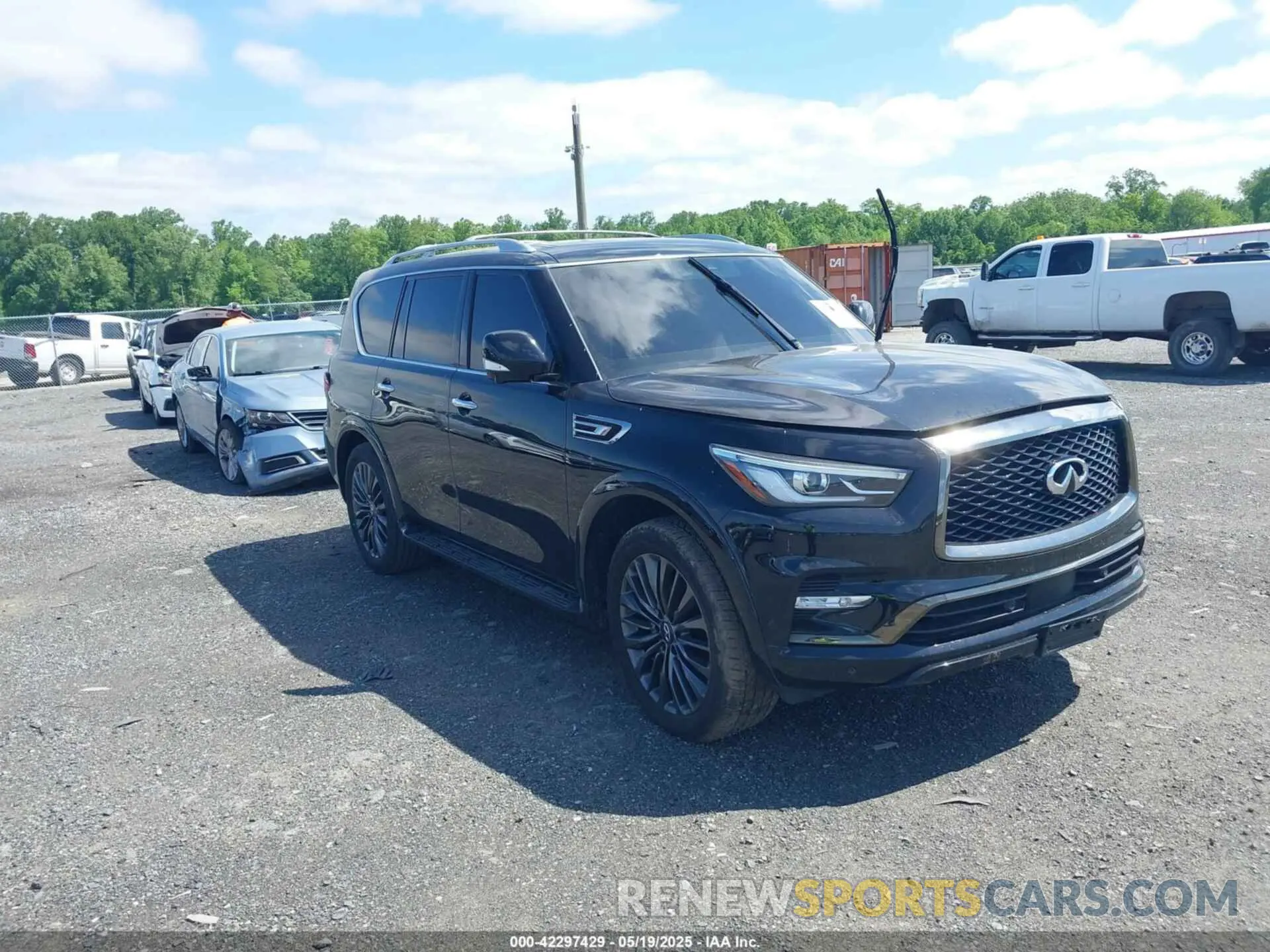 1 Photograph of a damaged car JN8AZ2AE8P9304042 INFINITI QX80 2023