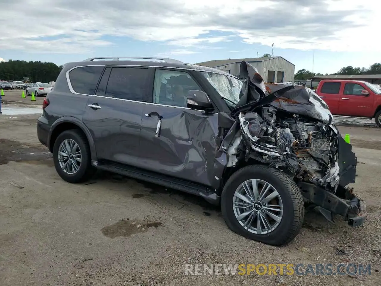 4 Фотография поврежденного автомобиля JN8AZ2AE7R9329825 INFINITI QX80 2024