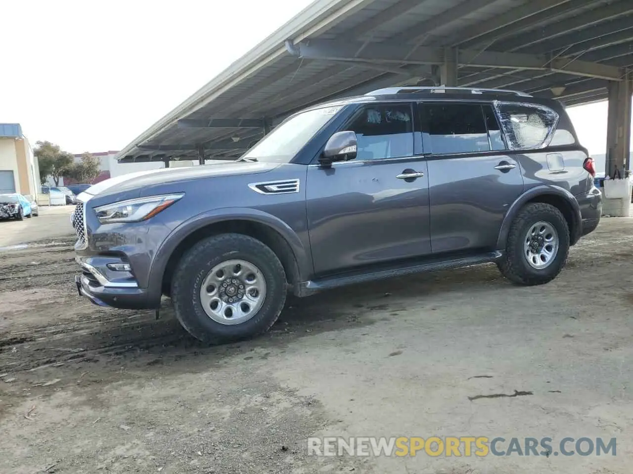 1 Photograph of a damaged car JN8AZ2AE8R9329140 INFINITI QX80 2024