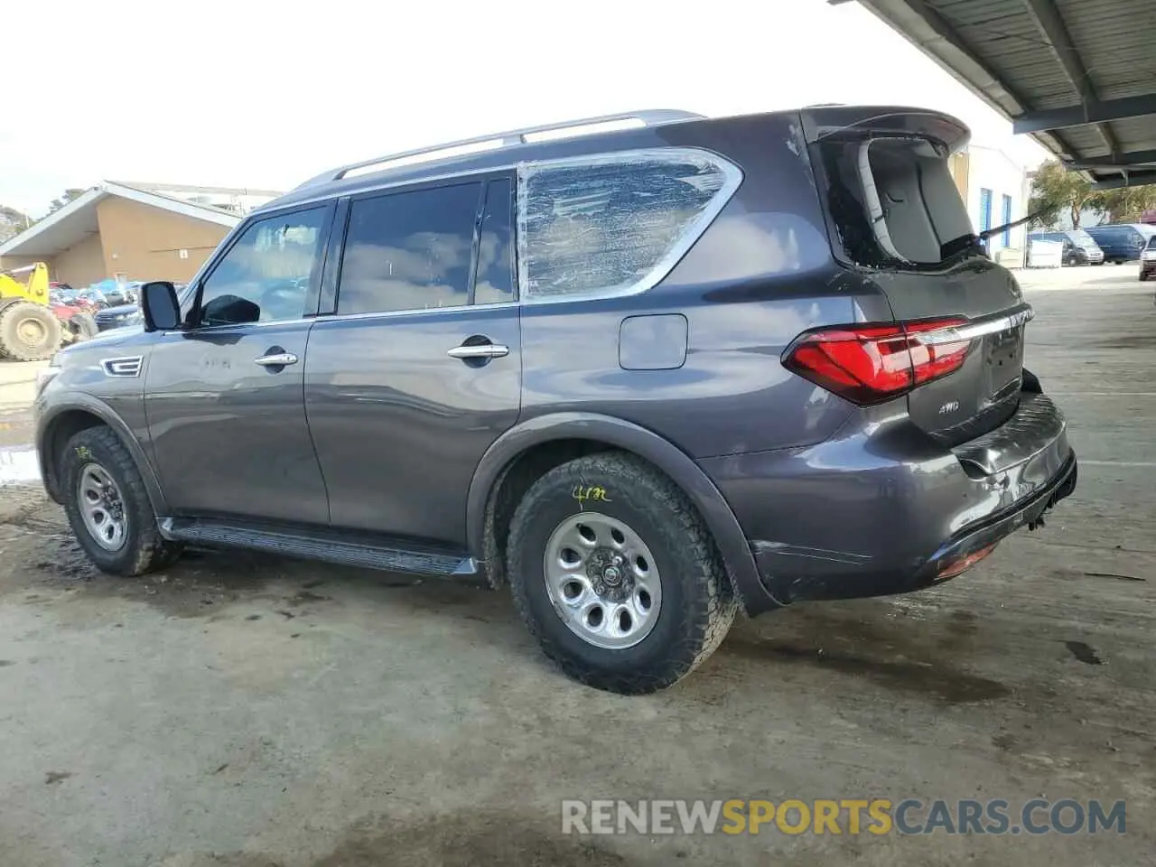 2 Photograph of a damaged car JN8AZ2AE8R9329140 INFINITI QX80 2024