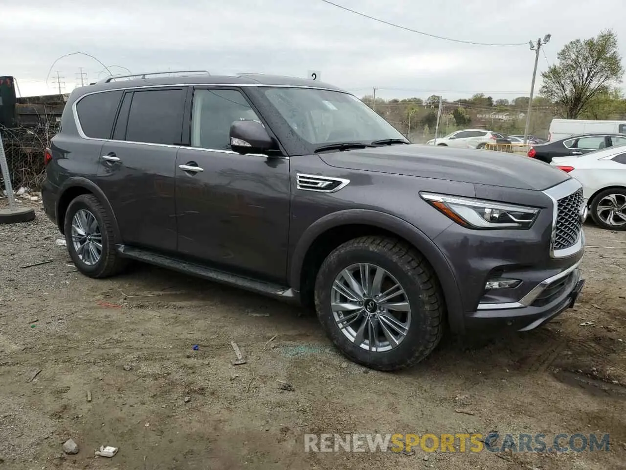 4 Фотография поврежденного автомобиля JN8AZ2AE8R9329431 INFINITI QX80 2024