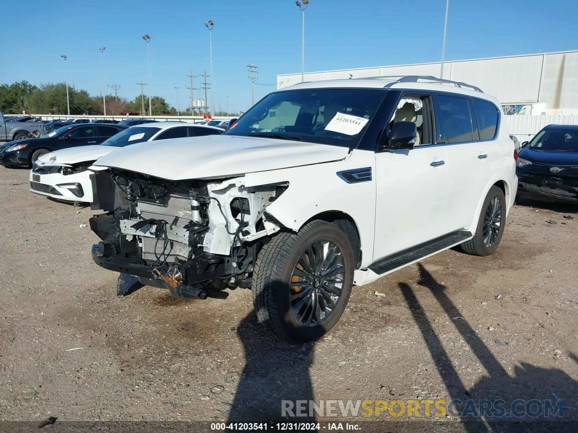 2 Photograph of a damaged car JN8AZ2BE6R9330821 INFINITI QX80 2024