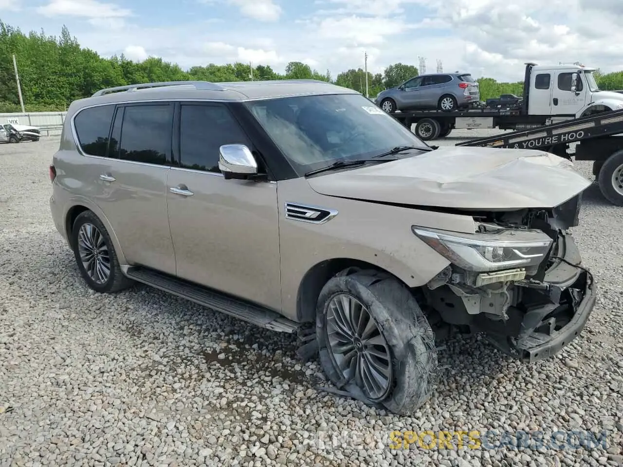 4 Фотография поврежденного автомобиля JN8AZ2BE3M9267380 INFINITI QX80 SENSO 2021