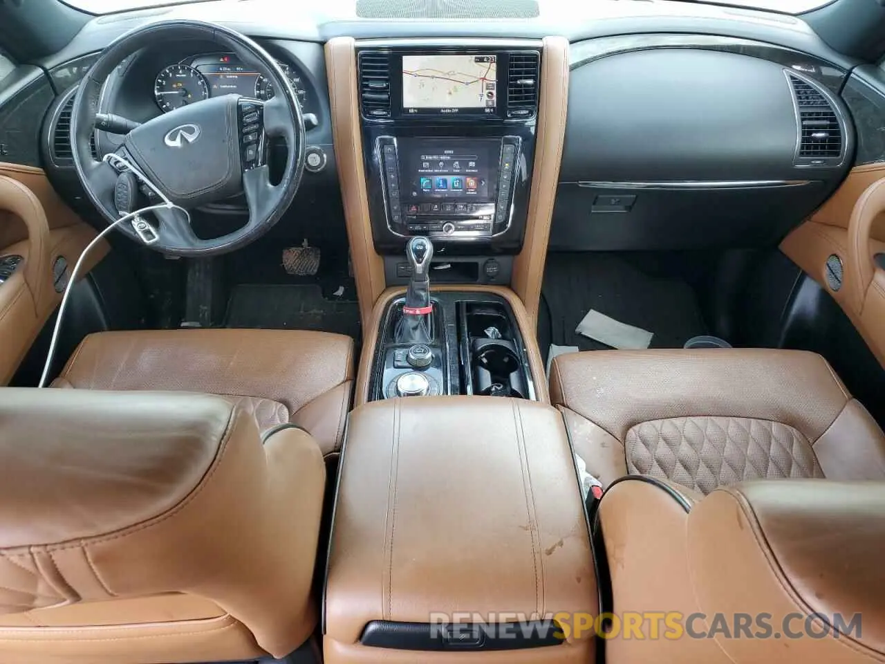 8 Фотография поврежденного автомобиля JN8AZ2BE3M9267380 INFINITI QX80 SENSO 2021
