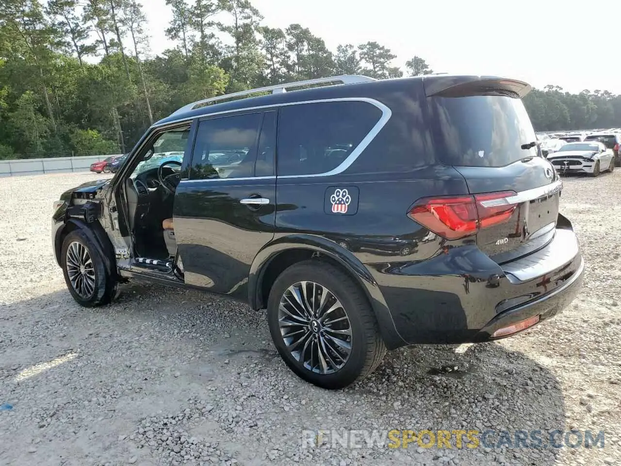 2 Фотография поврежденного автомобиля JN8AZ2BE5P9306877 INFINITI QX80 SENSO 2023
