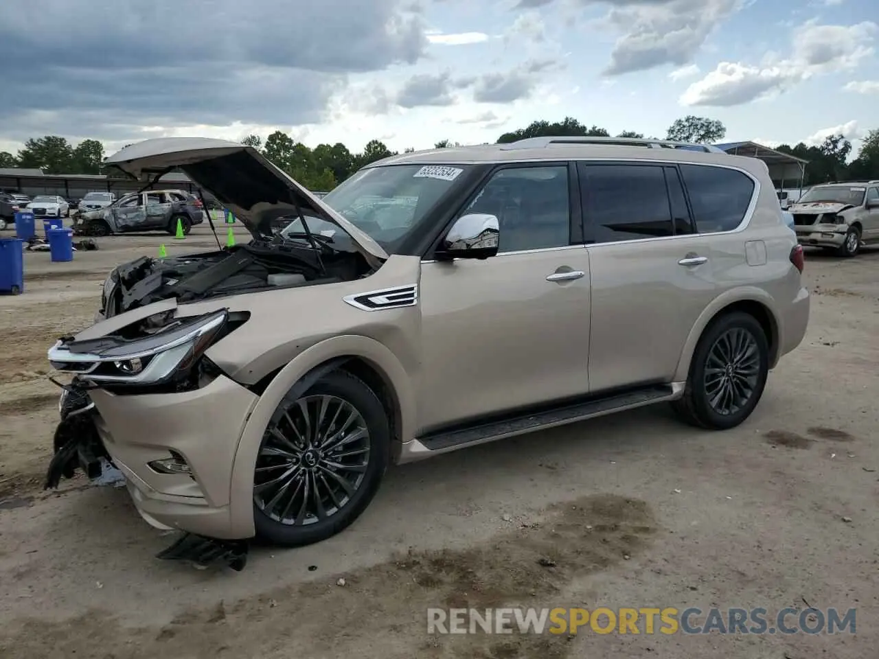 1 Фотография поврежденного автомобиля JN8AZ2BF0P9757188 INFINITI QX80 SENSO 2023