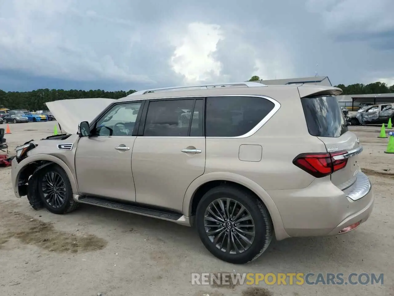 2 Фотография поврежденного автомобиля JN8AZ2BF0P9757188 INFINITI QX80 SENSO 2023