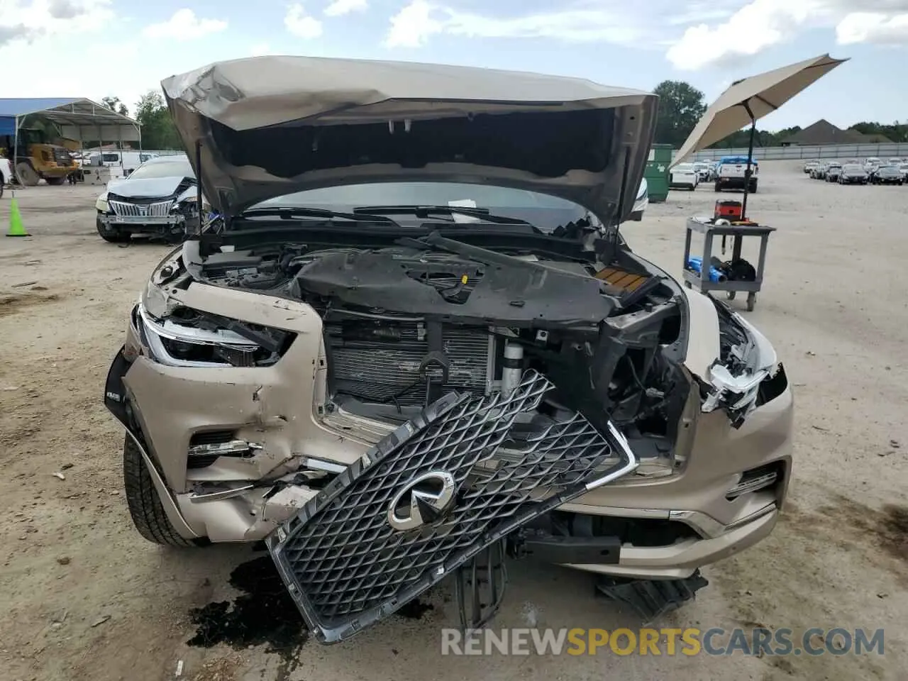 5 Фотография поврежденного автомобиля JN8AZ2BF0P9757188 INFINITI QX80 SENSO 2023