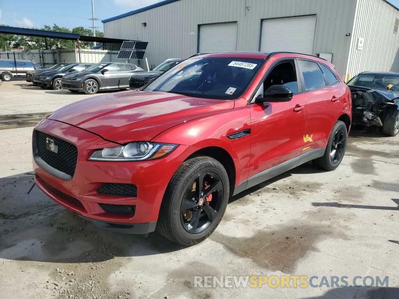 1 Photograph of a damaged car SADCJ2FX0KA397415 JAGUAR F-PACE 2019