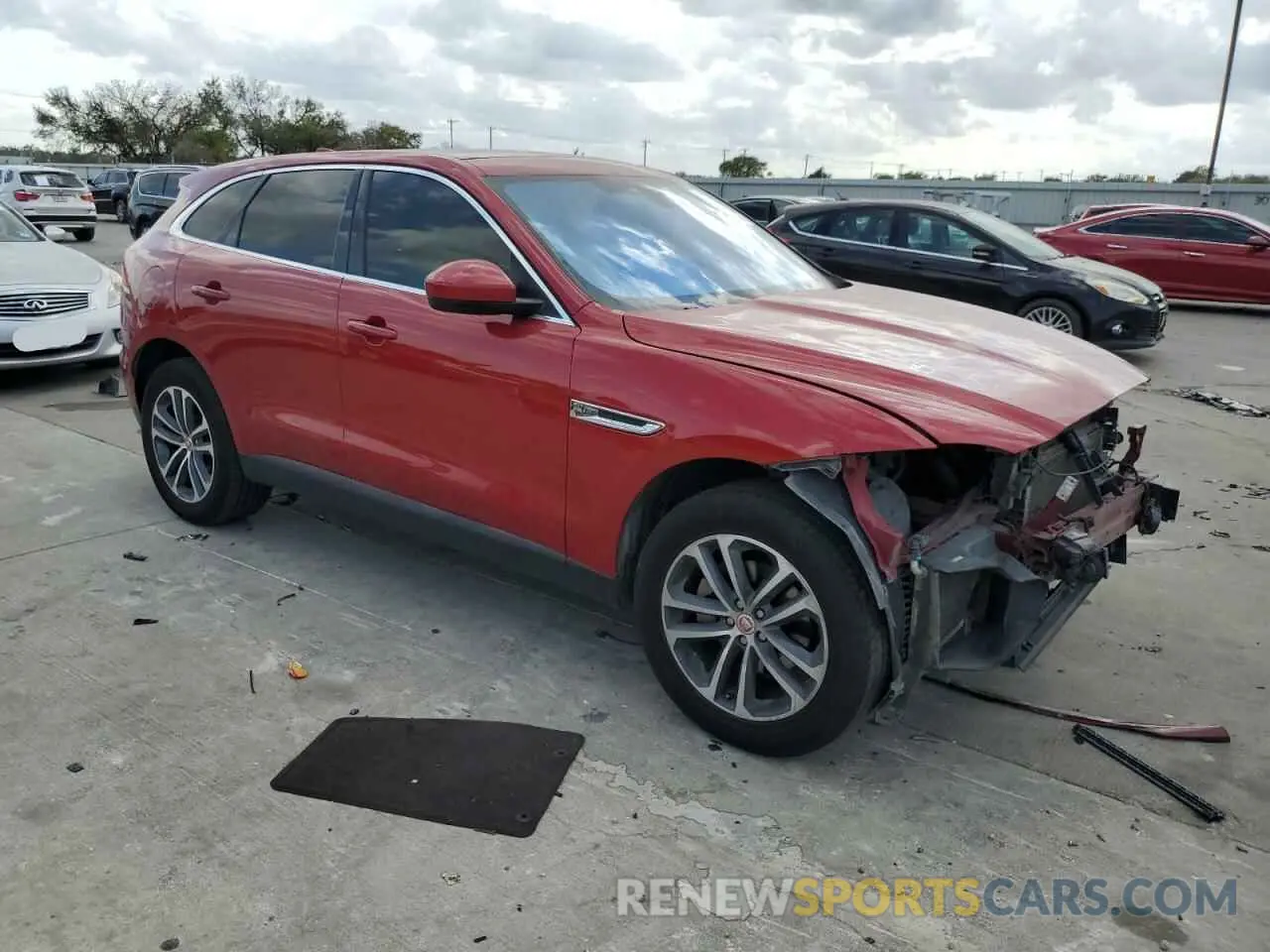 4 Фотография поврежденного автомобиля SADCJ2FX5KA611766 JAGUAR F-PACE 2019