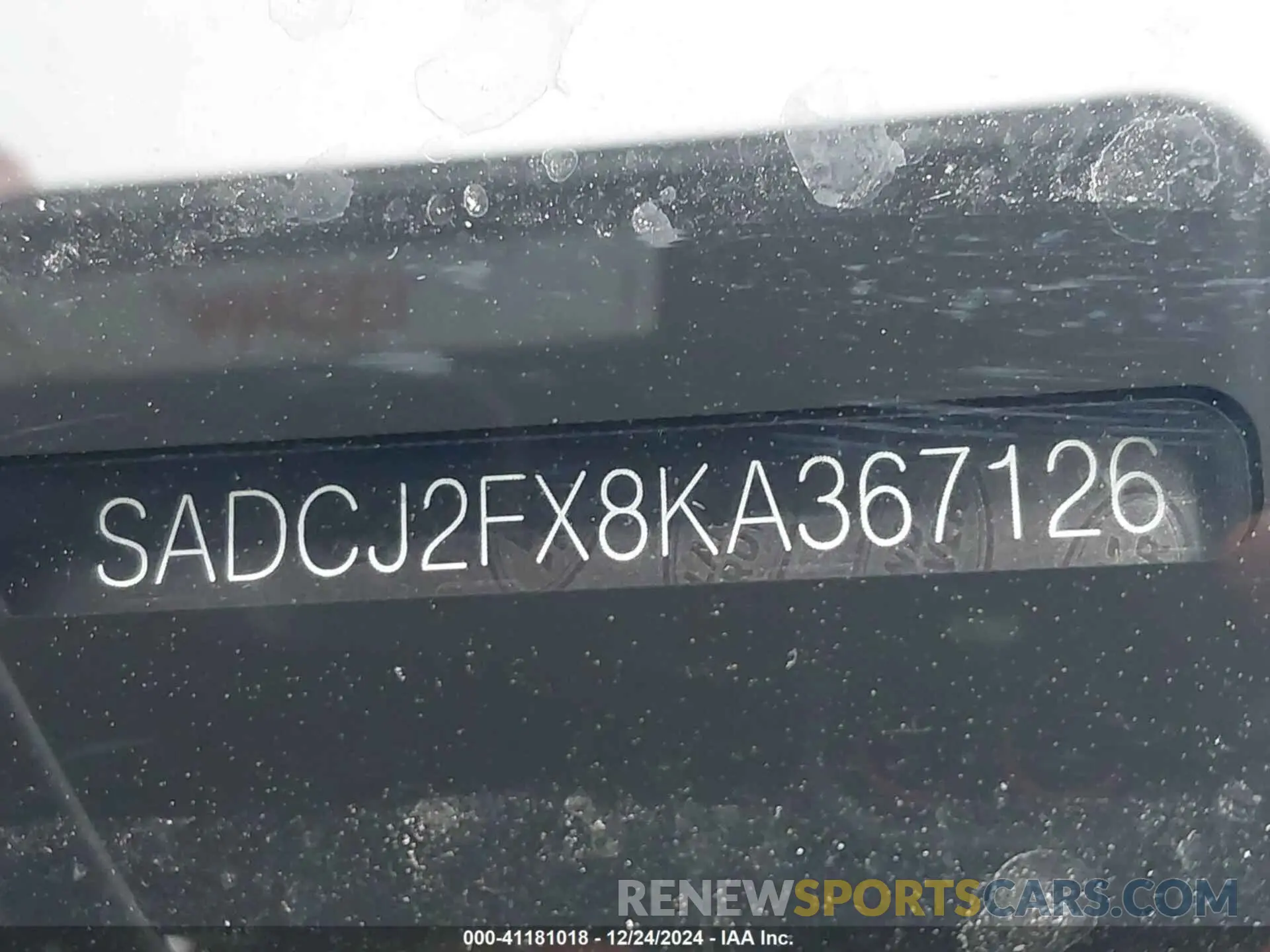 9 Photograph of a damaged car SADCJ2FX8KA367126 JAGUAR F-PACE 2019