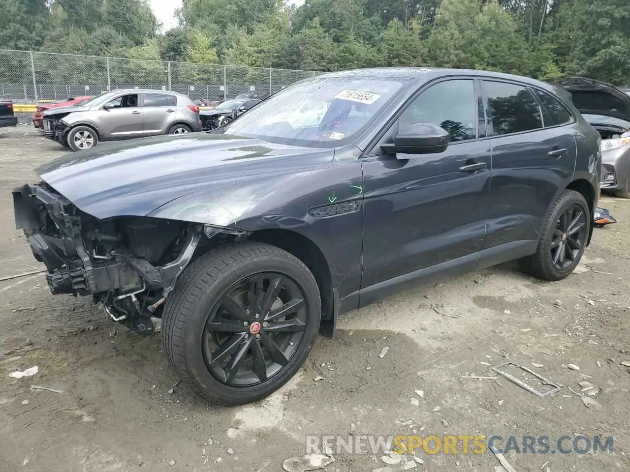 1 Photograph of a damaged car SADCK2FX6KA610879 JAGUAR F-PACE 2019