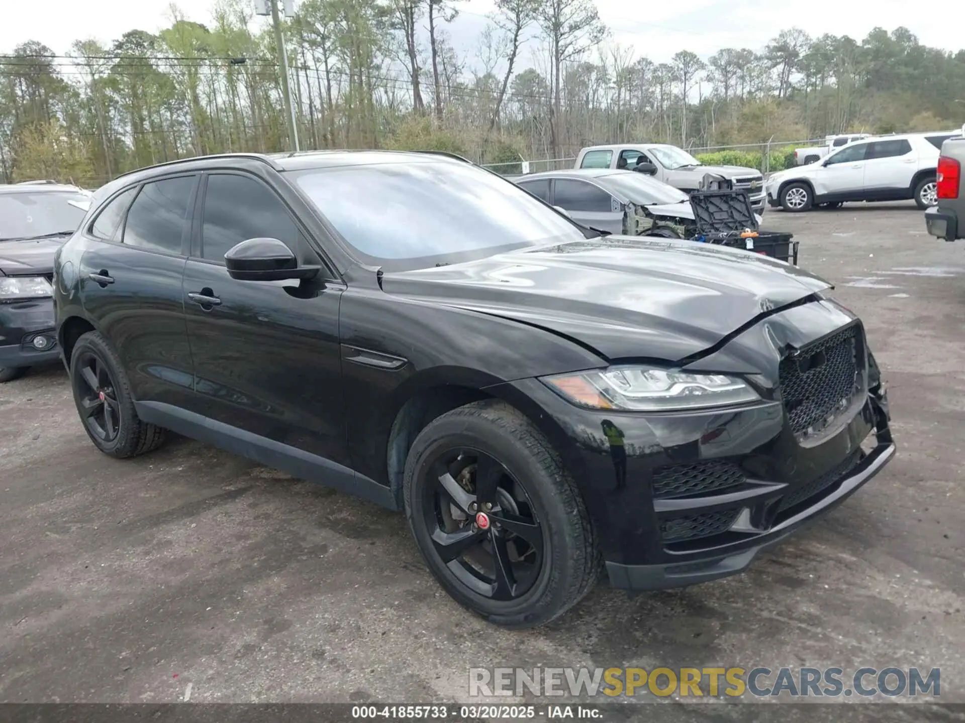 1 Фотография поврежденного автомобиля SADCK2FX7KA395593 JAGUAR F-PACE 2019