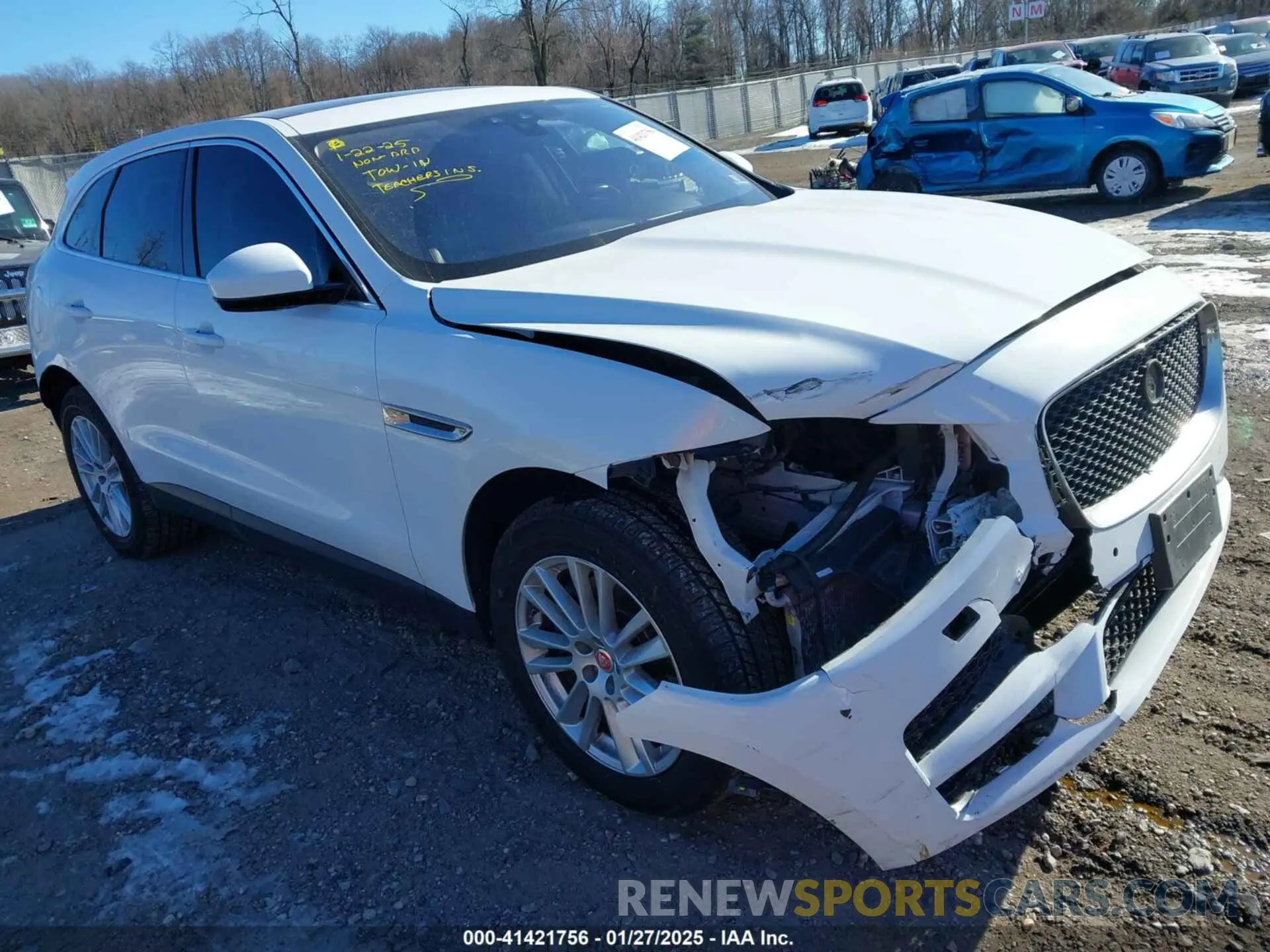 1 Photograph of a damaged car SADCK2GX4KA390916 JAGUAR F-PACE 2019