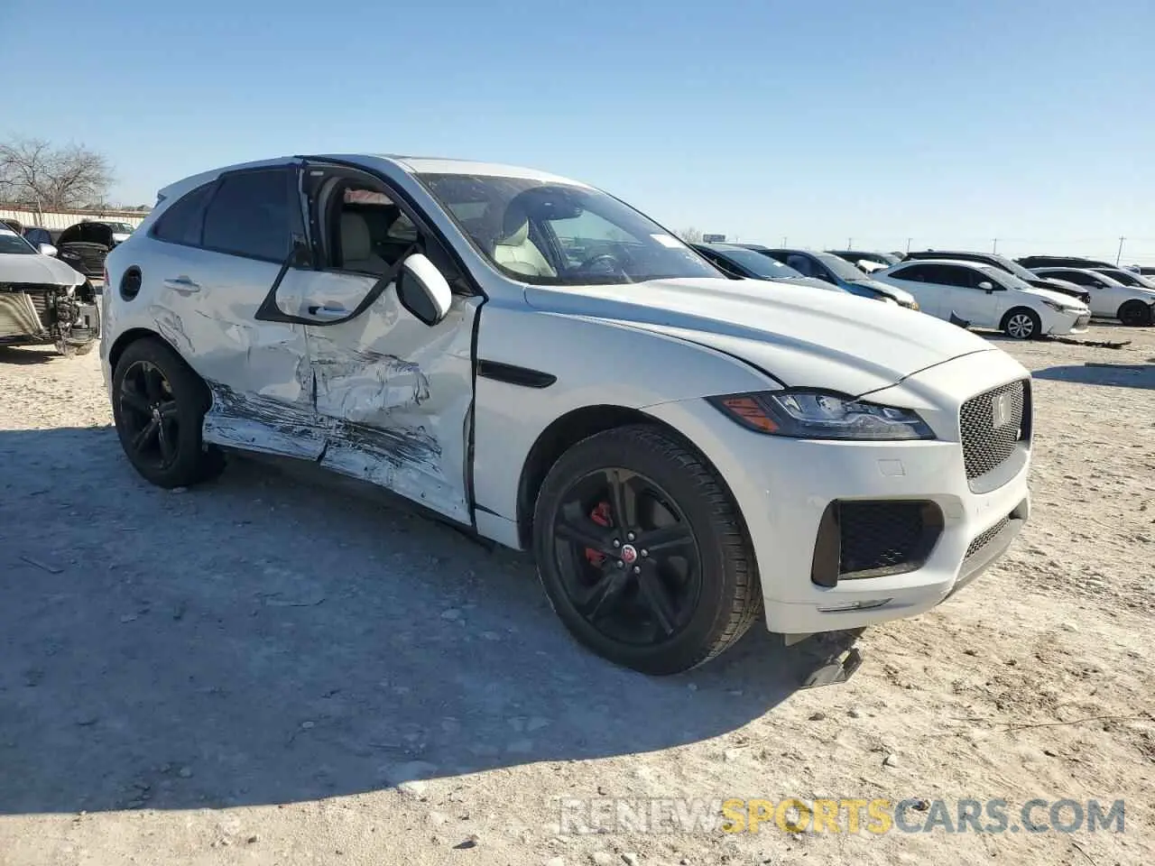 4 Фотография поврежденного автомобиля SADCM2FV1KA391631 JAGUAR F-PACE 2019