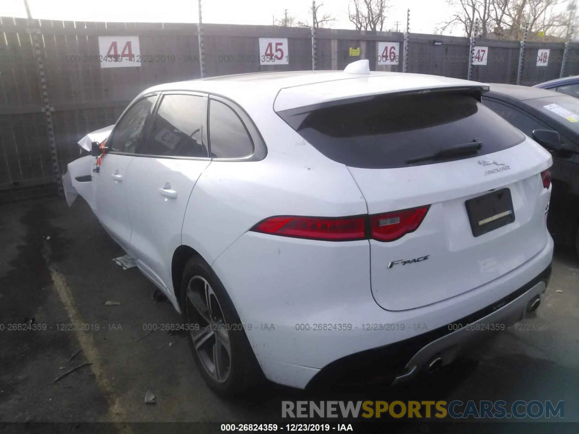 3 Photograph of a damaged car SADCM2FVXKA603491 JAGUAR F-PACE 2019