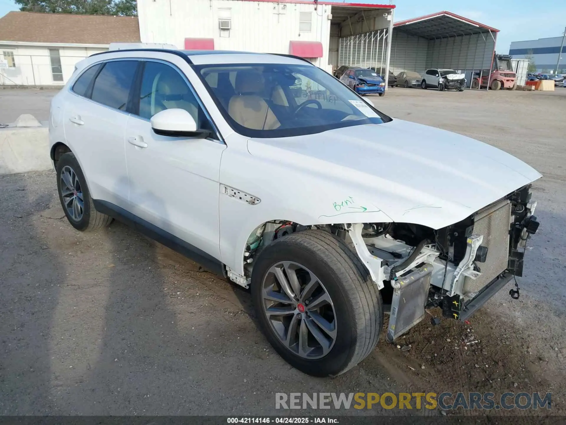 1 Фотография поврежденного автомобиля SADCJ2FXXLA631058 JAGUAR F-PACE 2020