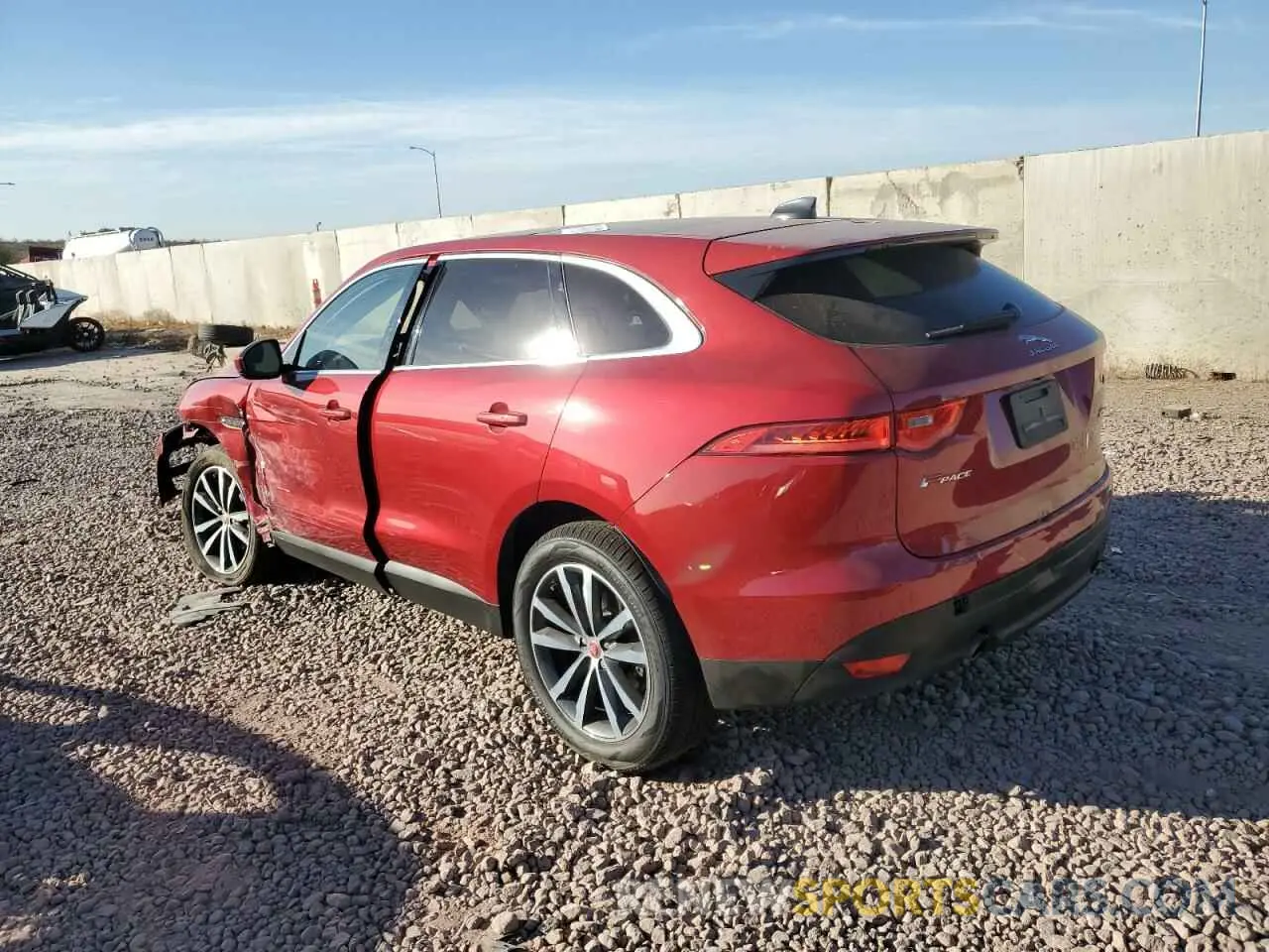 2 Фотография поврежденного автомобиля SADCK2FX3LA648118 JAGUAR F-PACE 2020