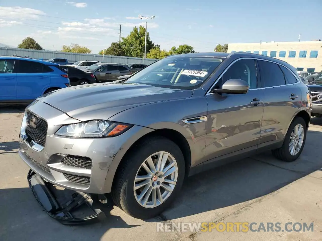 1 Photograph of a damaged car SADCK2FX7LA618295 JAGUAR F-PACE 2020